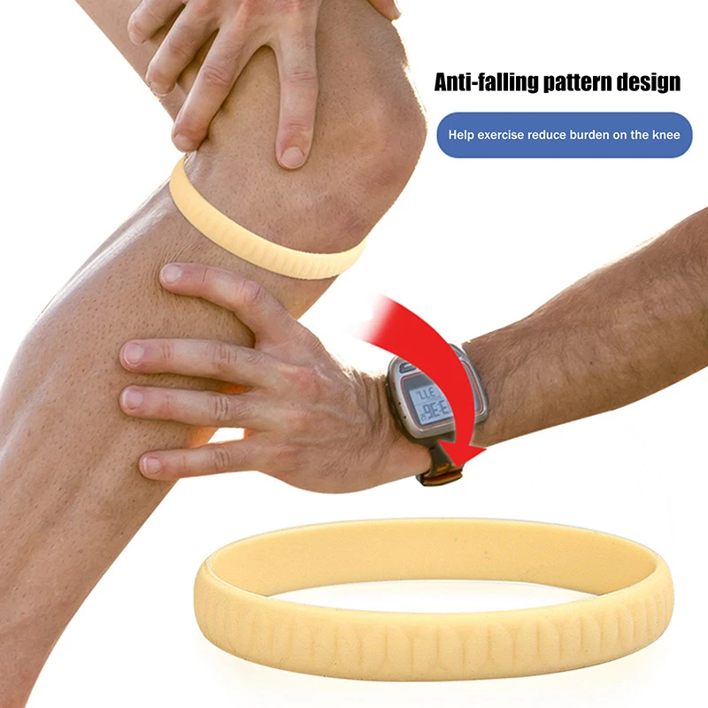 Silicone Patella Tendon Knee Straps Knee Fixed Protection Patella Stabilizer Knee Belt Support Highly Elastic Flexible Sports
