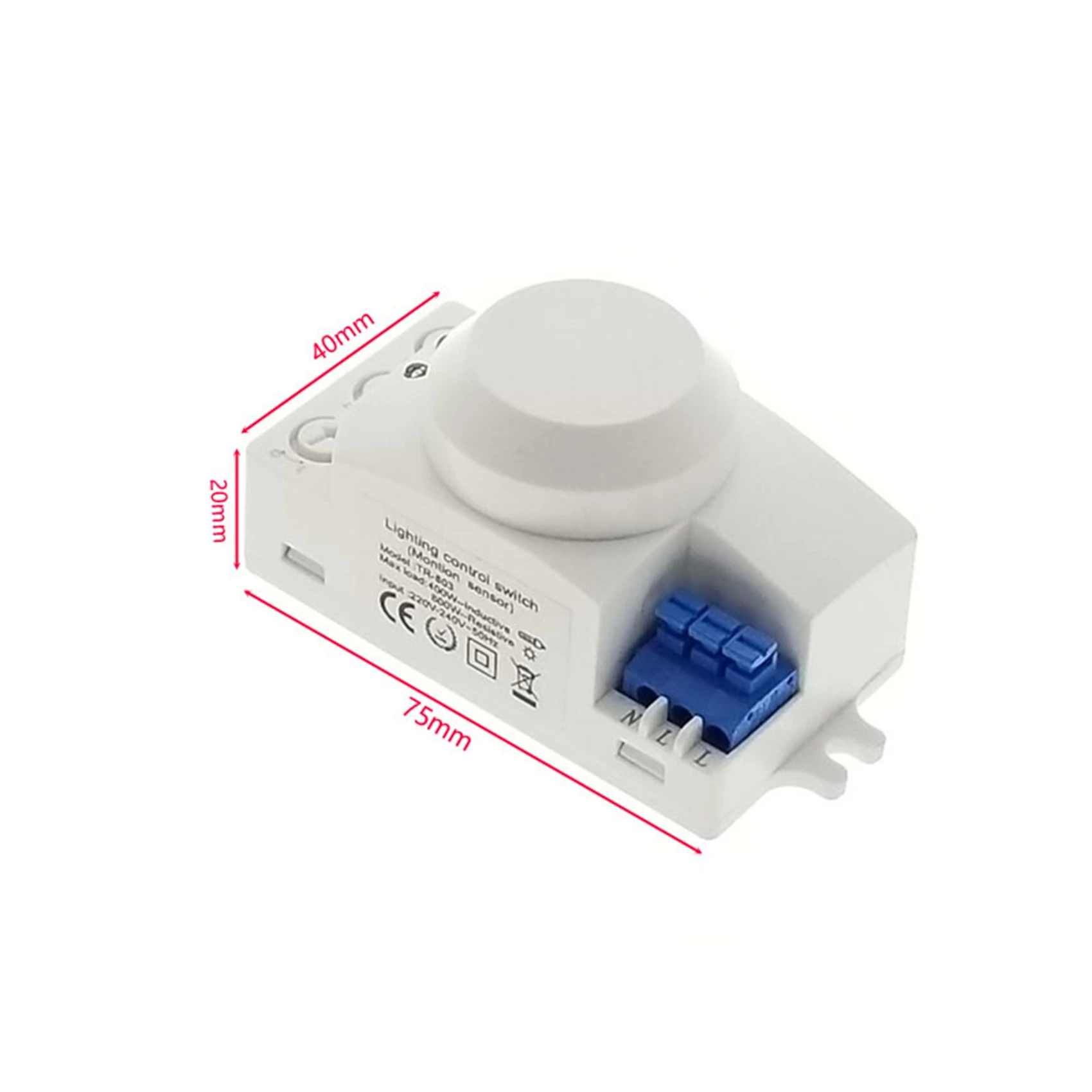 2X 5.8Ghz  System LED Microwave 360 Degree Motion Sensor Light Switch Body Motion Detector-A74Z