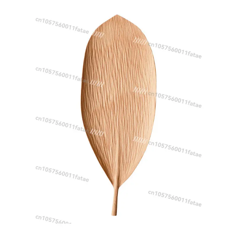 

Wooden Plate, Handmade Wooden Plate Dim Sum Snack Leaf Chinese Creative Plate