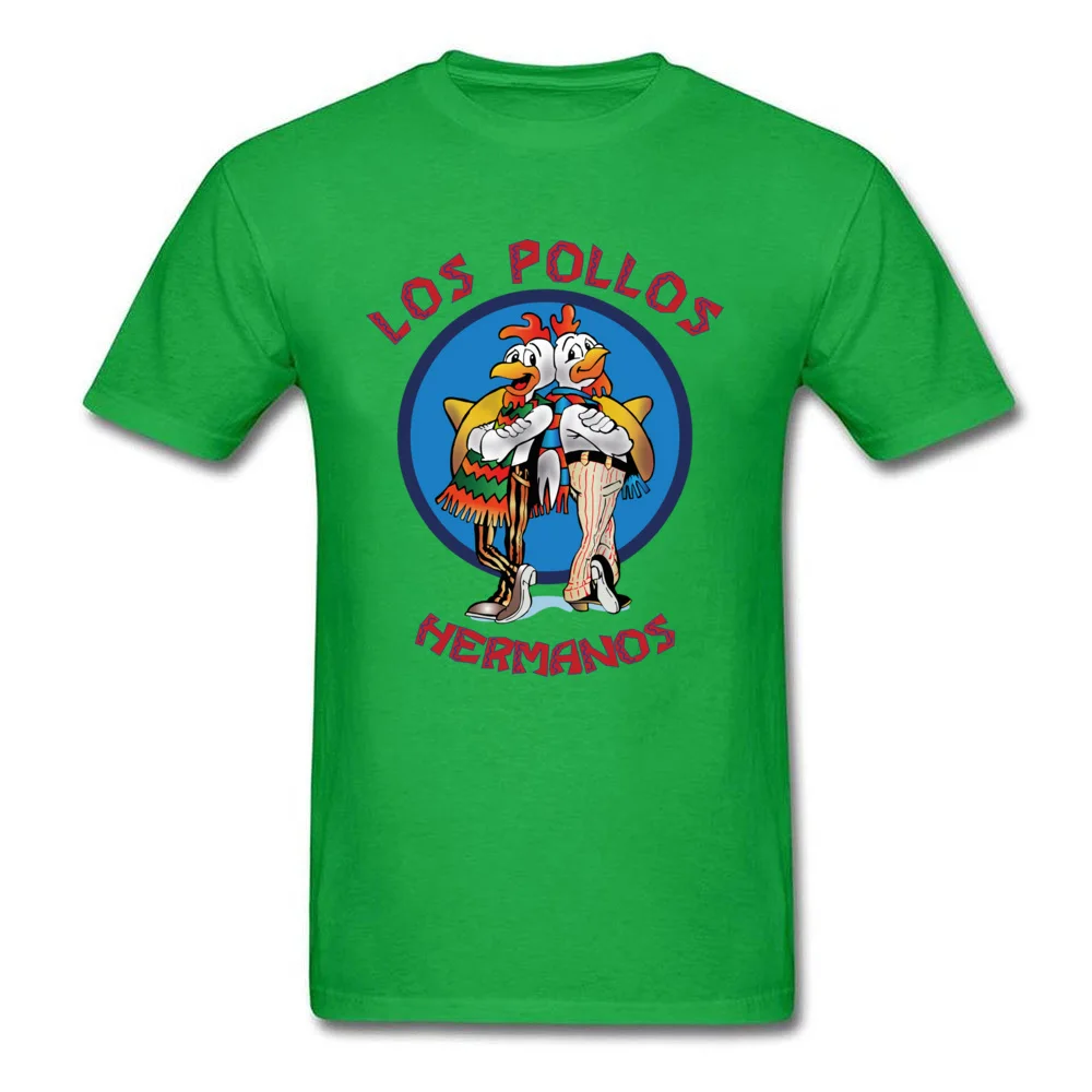 Camisetas de Los Pollos Hermanos, ropa informal con estampado Breaking Bad, camiseta de manga corta de algodón puro a la moda para hombres y