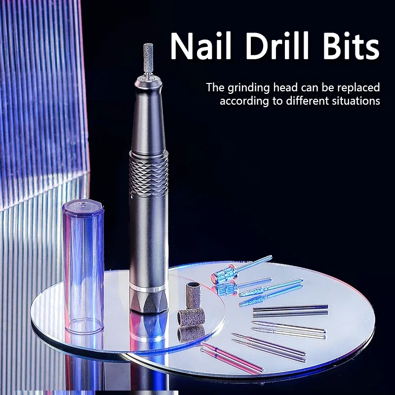 Professional 35000 Rpm Vibration Free Coreless Handpiece Rechargeable Nail Drill Nail Kit With Charging Base