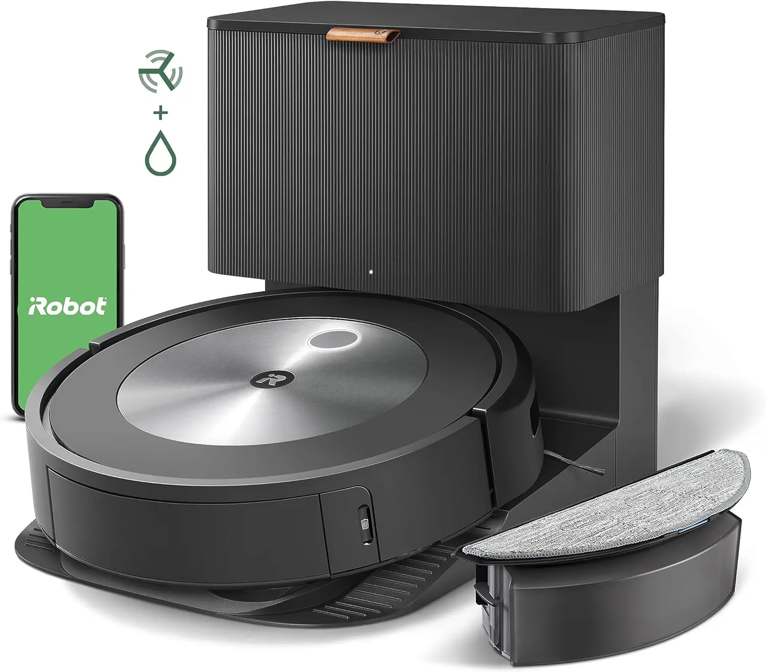 iRobot Roomba Combo j5+ Self-Emptying Robot Vacuum & Mop – Identifies and Avoids Obstacles Like Pet Waste & Cords