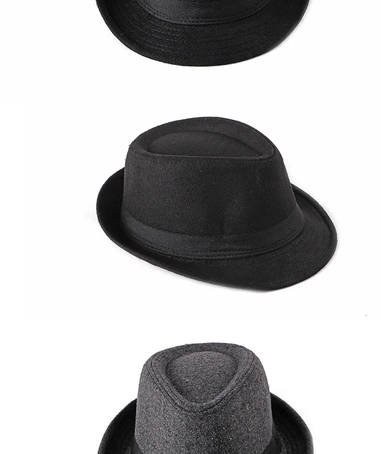 Neue männer Hüte Fedoras Top Jazz Hut Eimer Bowler Hüte Chapeau Hüte Fedora Hut Frauen Schwarz Hut Hochzeit Hut caps – Detail 11