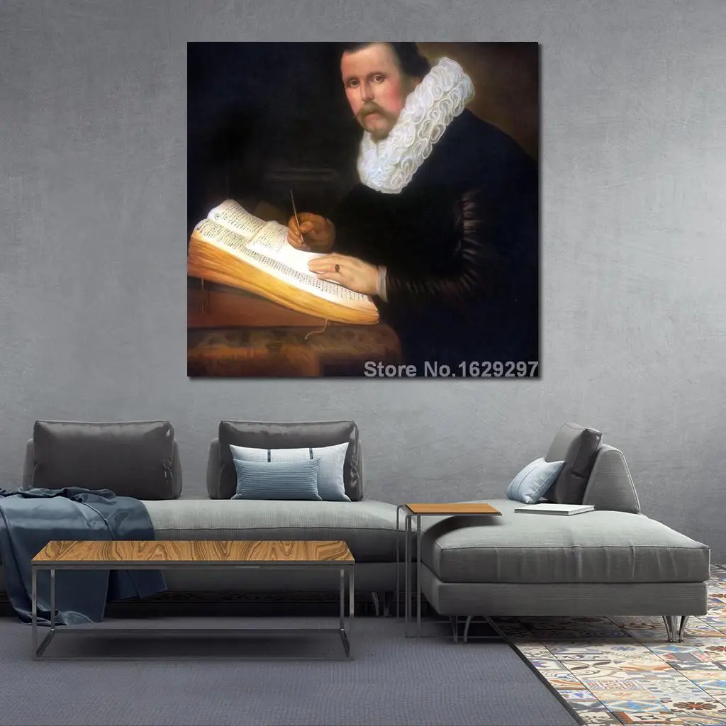 Figure oil Paintings Man A scholar Rembrandt van Rijn Portrait artworks Hand painted High quality