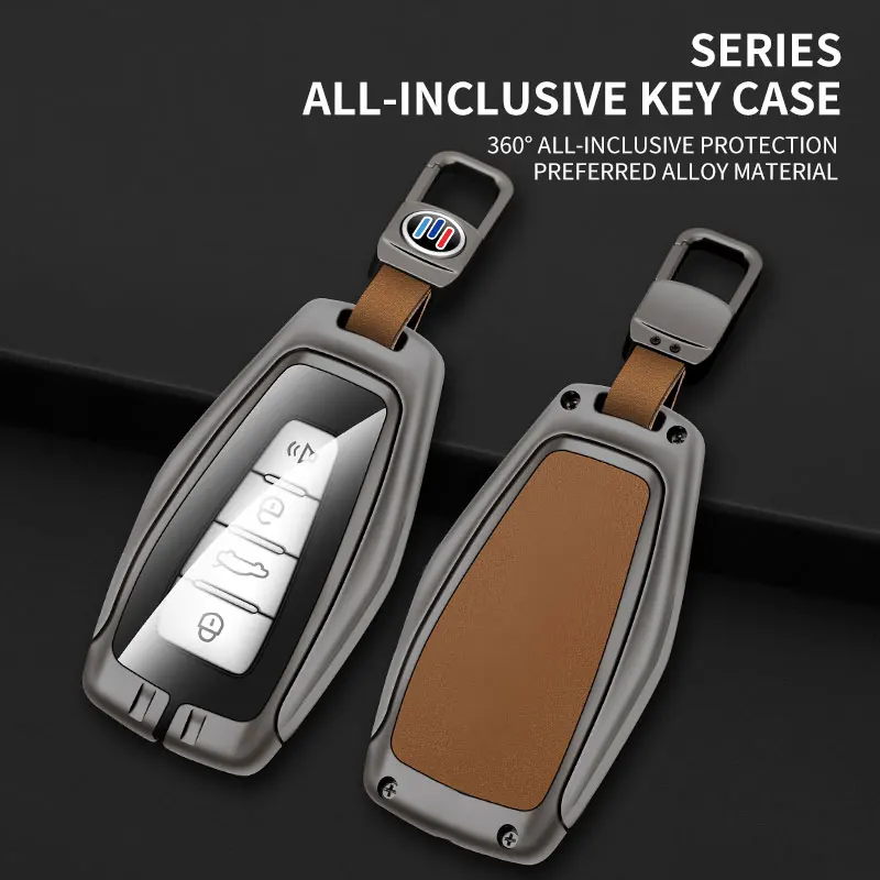 Car Key Case For Geely Coolray X6 X7 EX7 Atlas Pro Geometry C Emgrand GX7 Okavango NL3 GT