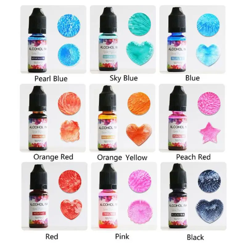 22 Colors Epoxy Pigment Liquid Colorant Dye Diffusion UV Resin DIY Crafts Jewelry Making Accessories Y08E