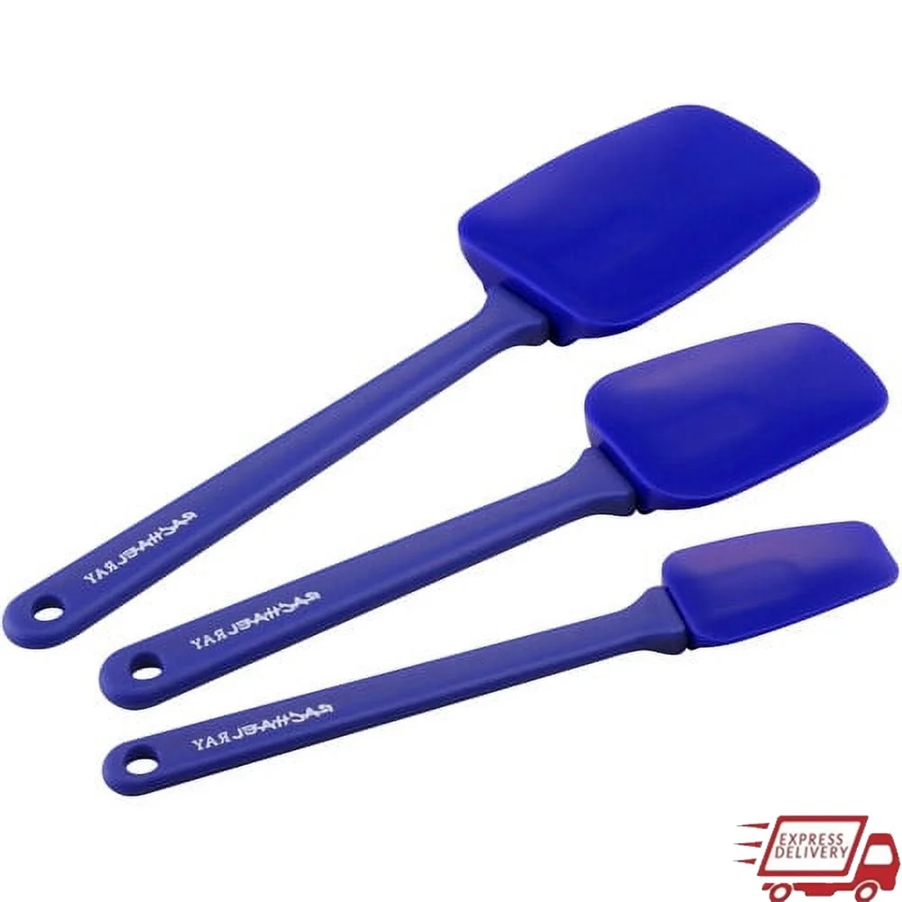 3-Piece Silicone Spoonula Set Nonstick Heat Safe Kitchen Tools Multi-Purpose Cooking Utensils Heat Resistant Scraping Stirring