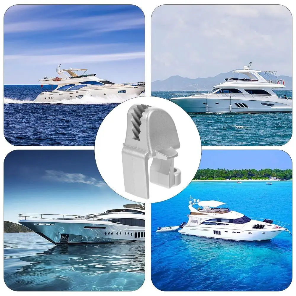 Tough Nylon Boat Bumper Clips Strong ABS Adjustable Design Boat Dock Chain Holders Marine Grade T Rail Fixings