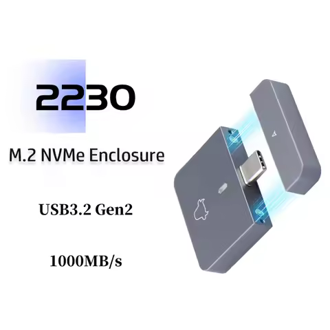 2230 M.2 NVMe Case Enclosure NVMe To USB C Adapter M.2 Box 10Gbps USB3.1 Gen 2 PCIe SSD Case For Steam Deck 2230 NVMe M2 Drive