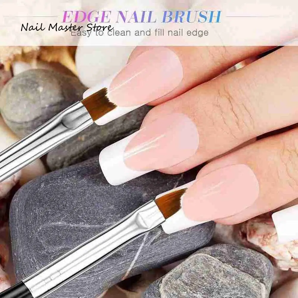 Nail Art Cutter Line Almond Shape Tips Edge Shaping Template Metal Nail Form Clipper Gel Easy French Trim Smile Manicure Tools