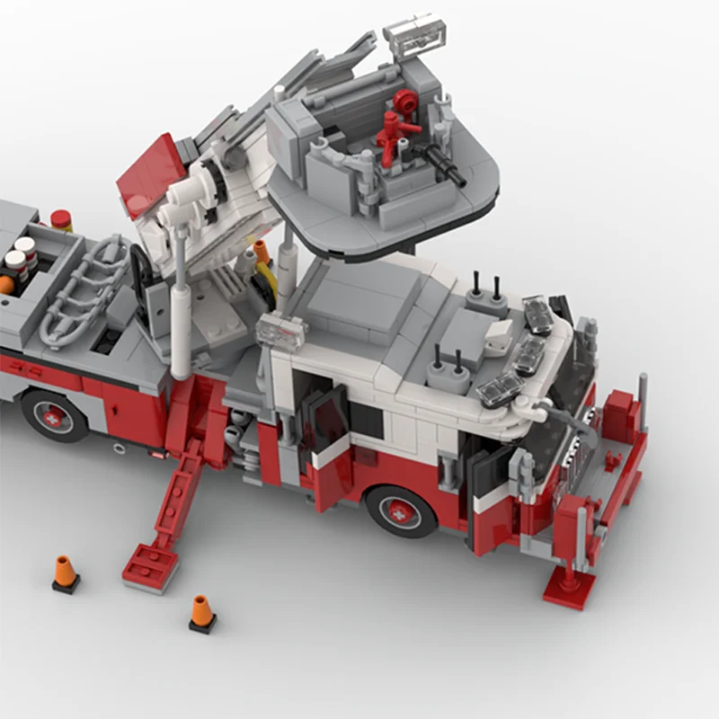 Kit de Construction de cuisine de l'enfer Moc, 1365 pièces, véhicule de sauvetage Detai, blocs de Construction éducatifs, jouets d'anniversaire, cadeau