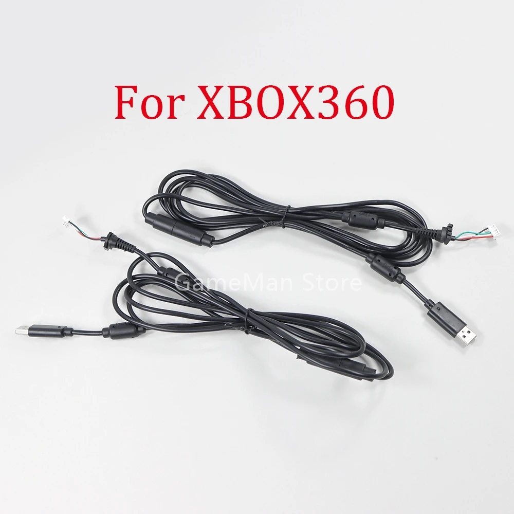 XBOX360 Xbox 360 유선 컨트롤러 연장 케이블 용 10 개/몫 검정색 4핀 확장 연결 케이블 라인 와이어 교체