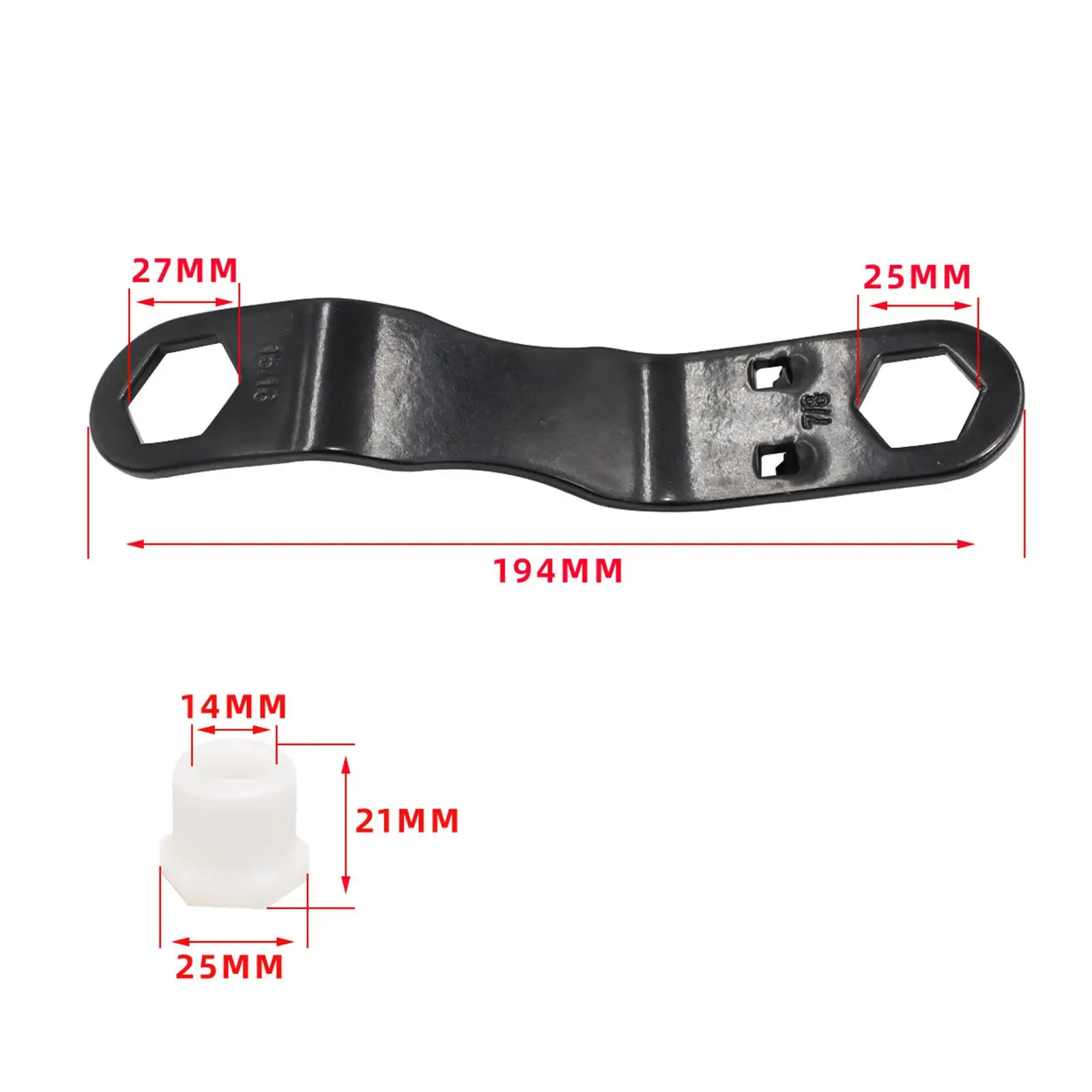 RV Water Heater Drain Plug Kit Metal Angled Wrench Leakproof Tape Useful Maintenance Tools for Motorhome