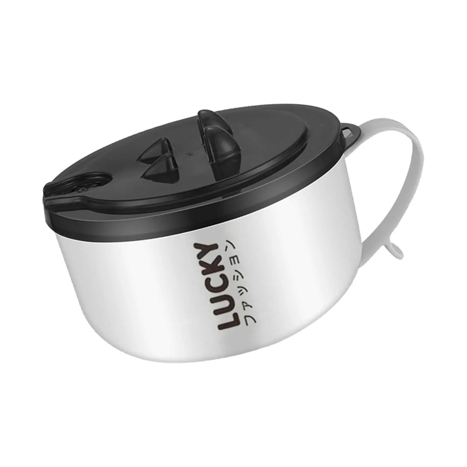 Filles à ramen rapide avec couvercle, support pour téléphone, cuiseur polyvalent, bols avec couvercle pour chambre, bureau, dortoir universitaire, 1300ml