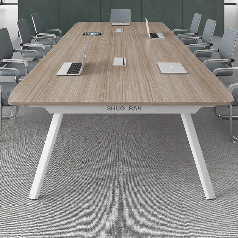 

Conference table, long table, long table, rectangular office table and chair combination, simple modern simple workbench,