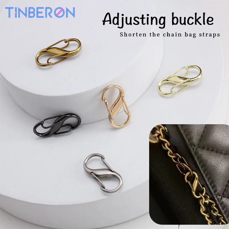 TINBERON Bag Chain Adjustment Buckle S-shaped Bag Strap Shortening Extension Buckle Shoulder Chain Strap Artifact Bag Accessori