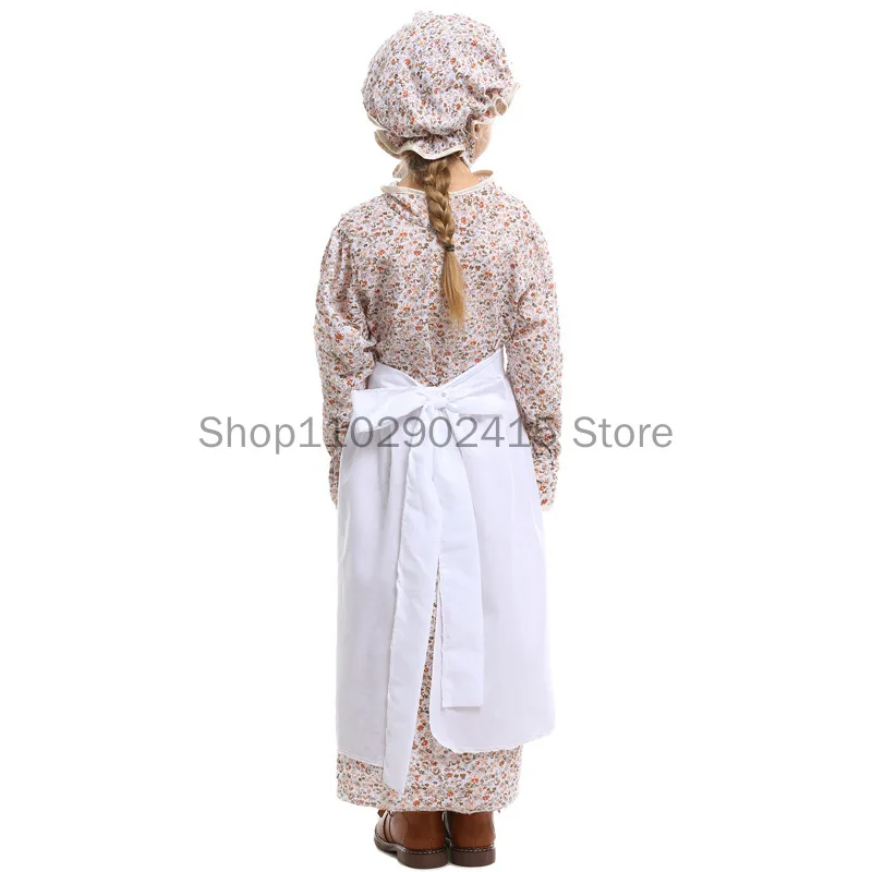 Fairy Tale Little Red Riding Hood Wolf Grandmother Costumes Cosplay Girls Woman Halloween Party Stage Pastoral Farm Fancy Dress