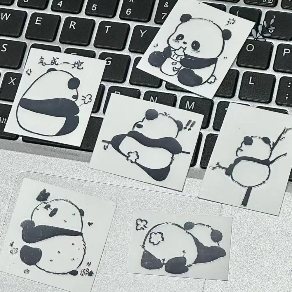 Cup Decoration Panda Computer Decorative Stickers Cartoon Durable Notebook Decorations Diary Stickers Home&Office