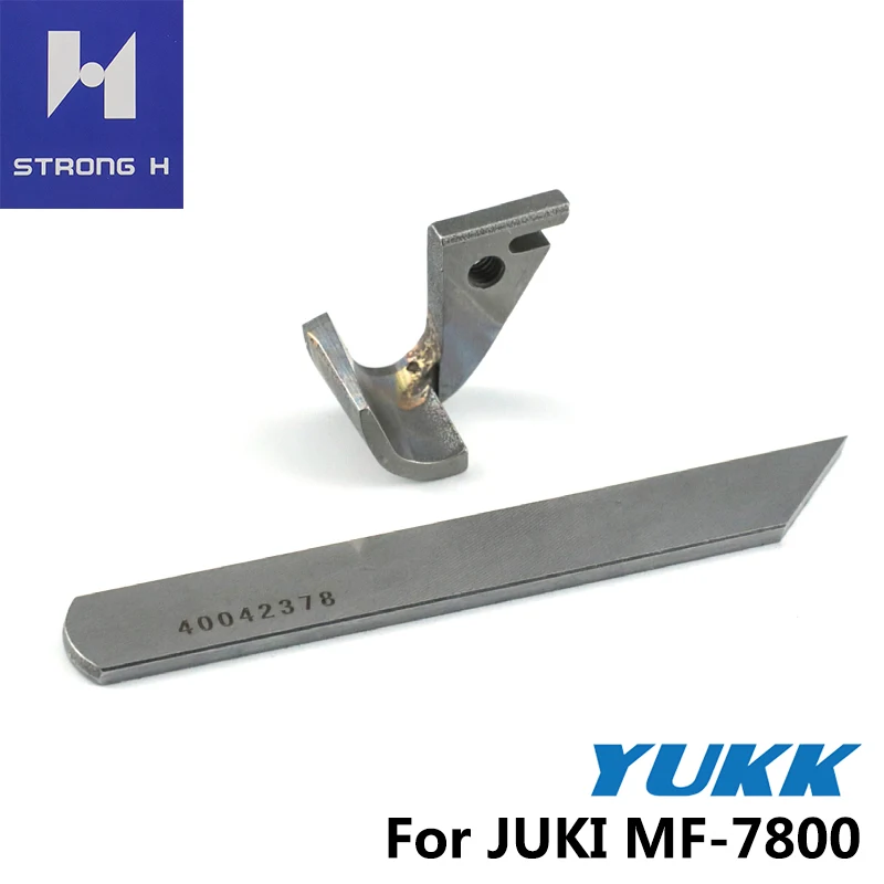 400-39364 400-42378 Upper and Lower Knife For JUKI MF-7800 Industrial Coverstitch Sewing Machine Part Strong H Interlock Knife