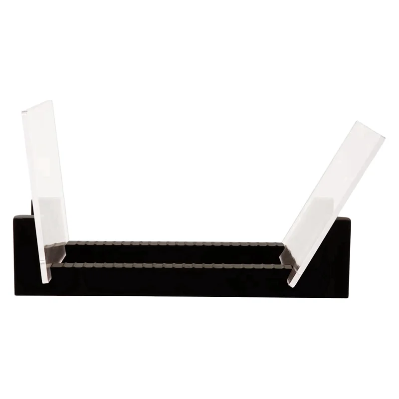 

3X Vinyl Record Storage -Vinyl LP Record Rack 13.7 Inches Long -Vinyl Record Holders (Black)