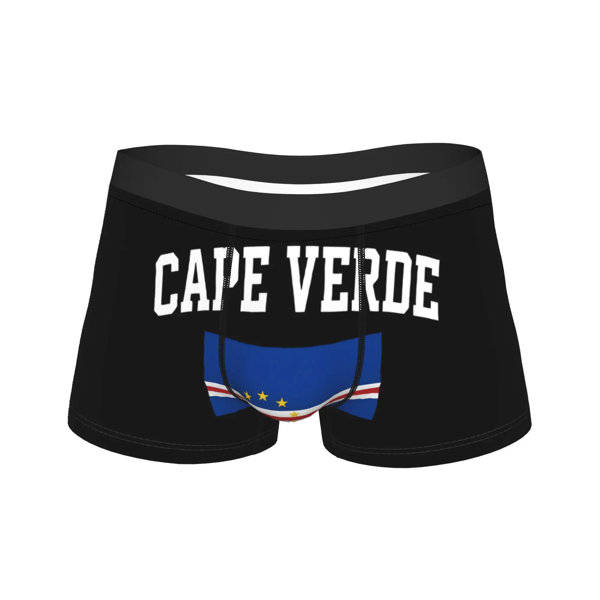 Vintage Outline Cape Verde Underwear  Soft Trend Underpants Custom Shorts Briefs For Men 3D Pouch Plus Size Trunk