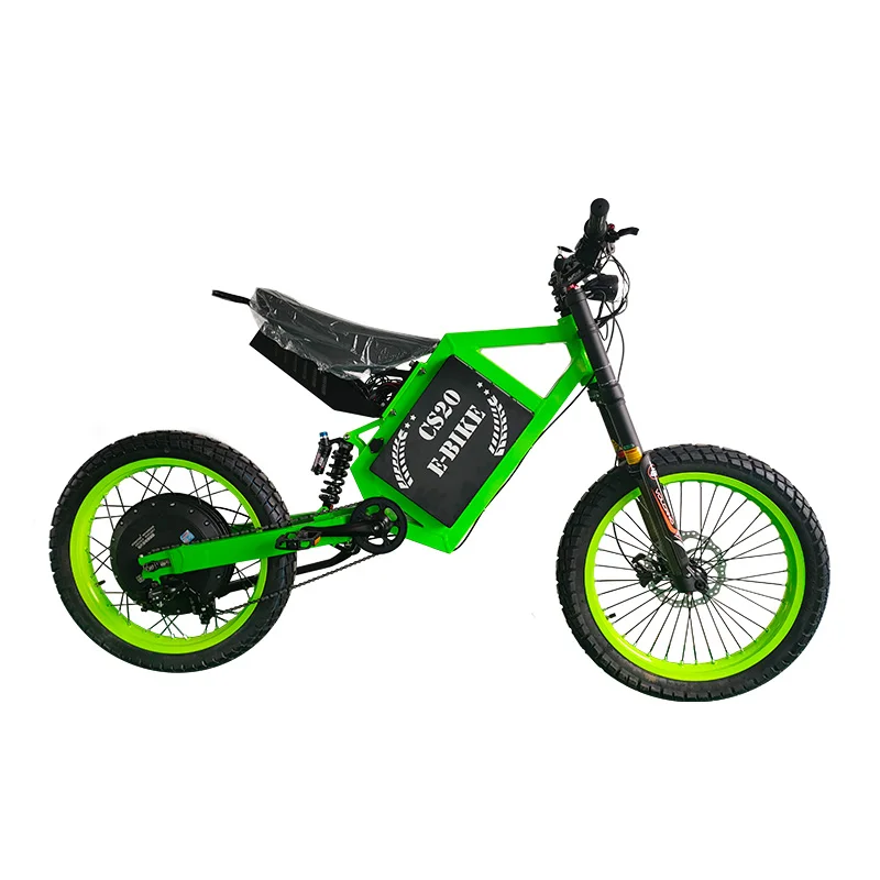 CS20 For Stealth Bomber Electric Dirt Bike For Adults 12000W Single Speed 72V Lithium 5 Stars Reviews Powerful Electric Bicycle