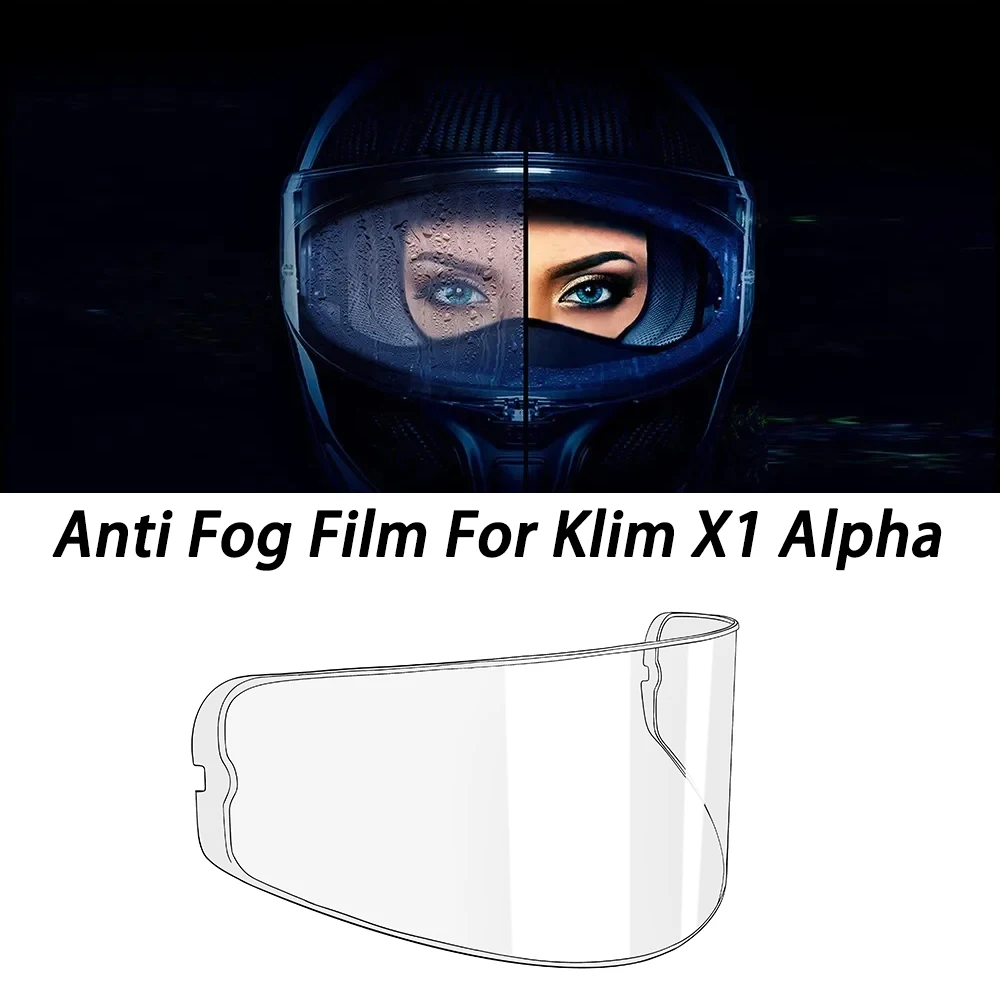 

Motorcycle Helmets Lens Film For Klim X1 Alpha Helmet Visor Anti Fog Film