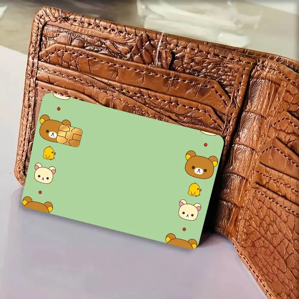 Popular Cute R-Rilakkuma 100%  Credit Card Public Transportation Cards Protective Sticker Waterproof Card Face Decoration