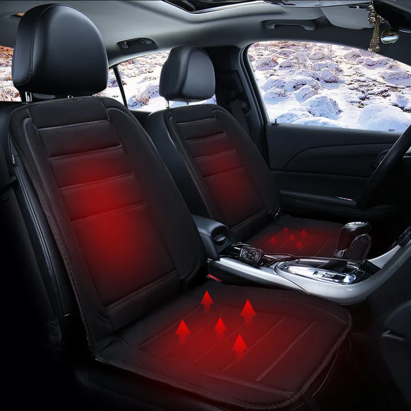 

Car USB Heated Seat Cushion, 12V Portable Heated Travel Cushion Winter Heated Warm Seat Cushion