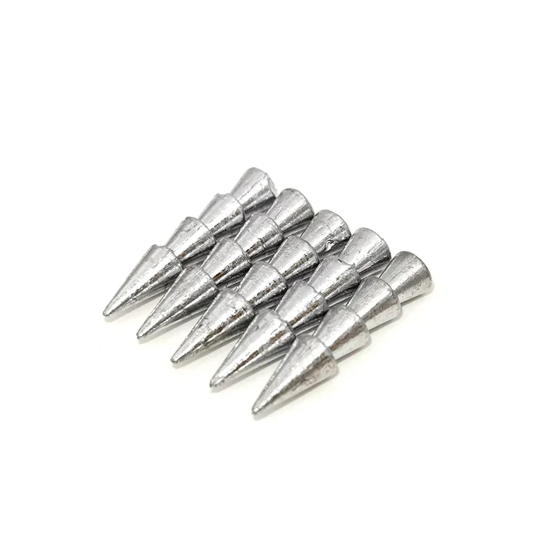 OUTKIT 10pcs/lot Fishing Sinker 0.5g1g2g Inserting To Soft Lures Lead Sinker Down Lifelike Swimbait Used Fishing Accessories