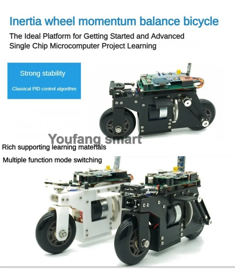 RC Serbatoio Stampa 3D Bici Cubli Balance Moto APP Controllo 2WD Auto robotica per STM32 Kit robot programmabile Progetto auto robot