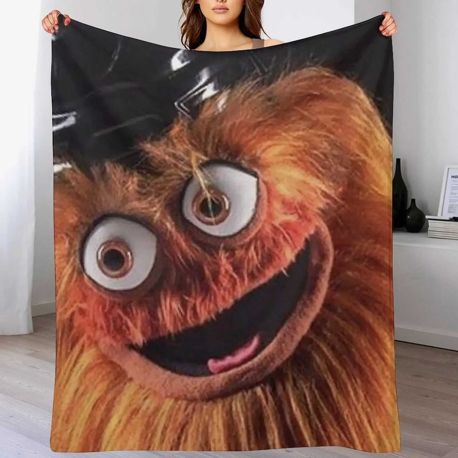 Flyers New Mascot Gritty Throw Blanket Stylish Decor Blanket Gift for Friends Roommate