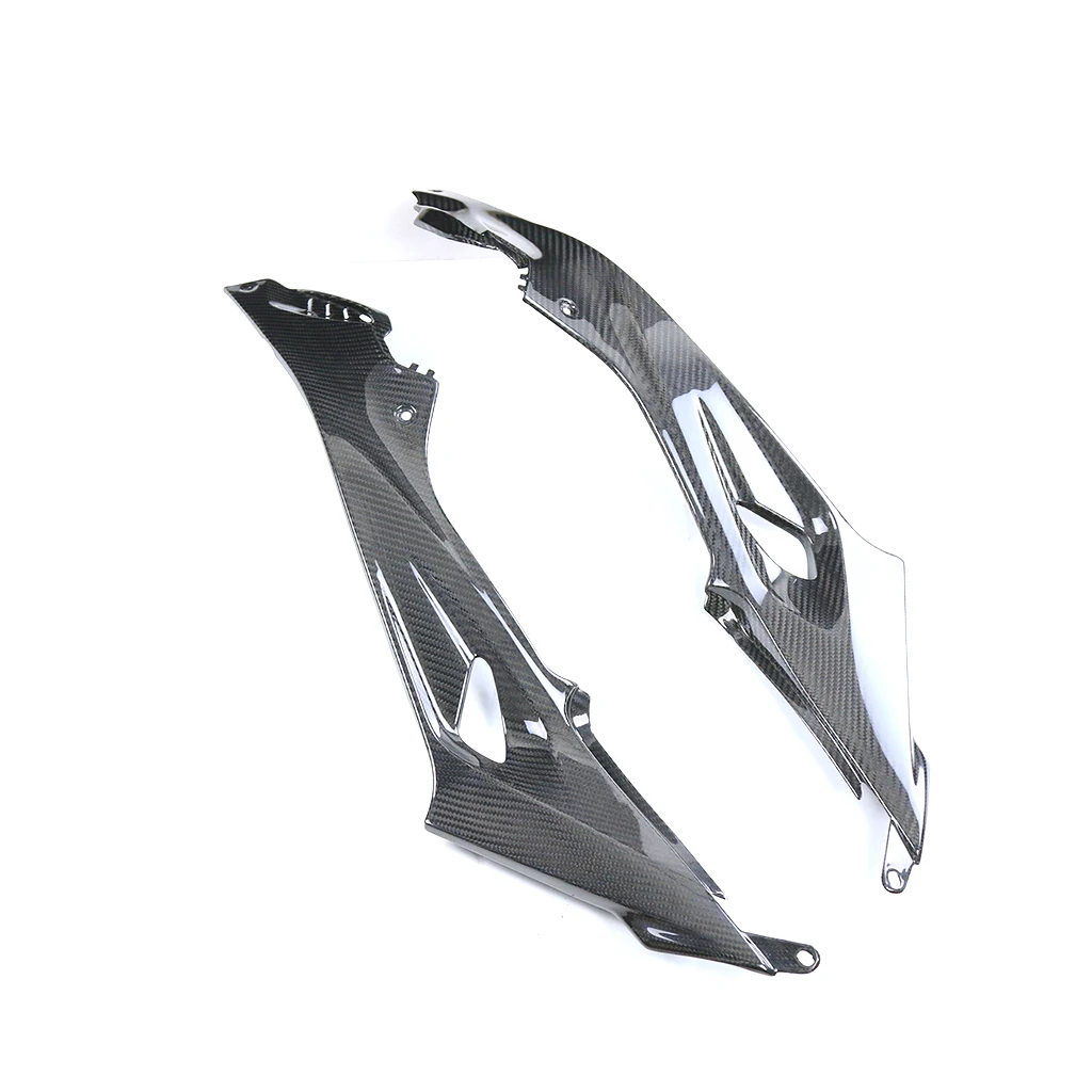 100% Carbon Fiber For BMW S1000RR HP4 S1000R 2014-2020 Motorcycle Fuel Tank Side Panels Cover Fairing Kit Protector Accessories - view 3