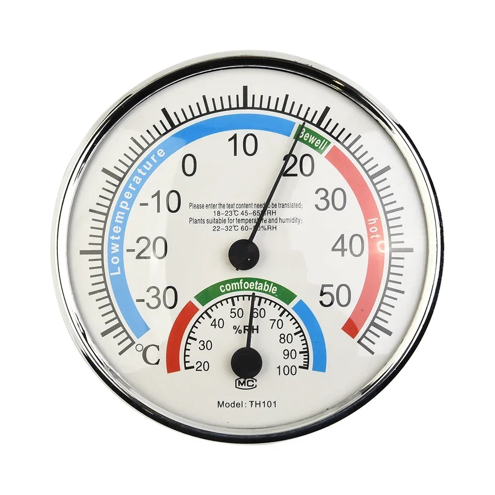 Household Thermometer Hygrometer Mini Sauna Thermometer Metal Case Thermo Analogue Humidity Room Climate Control Inside