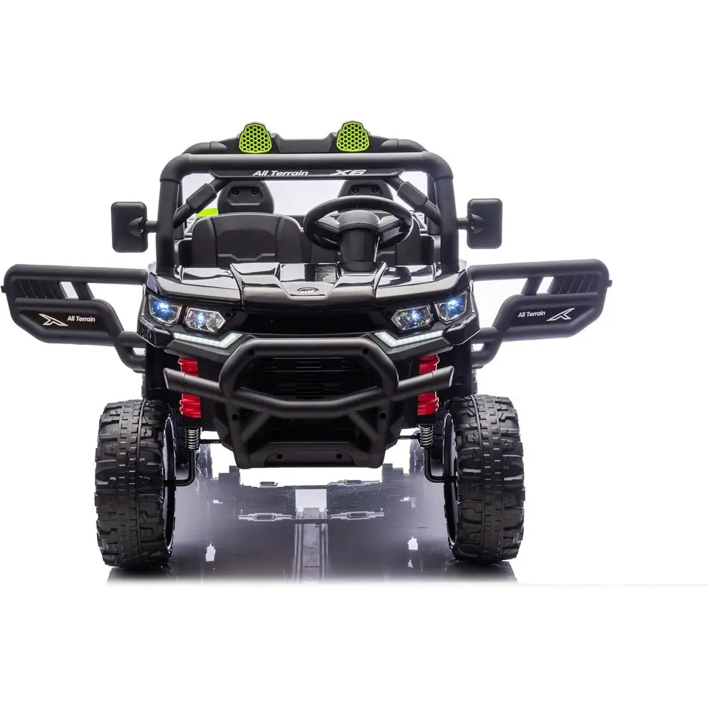 24V UTV 2-Sitzer-Muldenkipper mit Fernbedienung, elektrisches Muldenkipper, 4WD Power Ride on Truck Cars 6x6 Räder, Musik, Aufbewahrungsbox