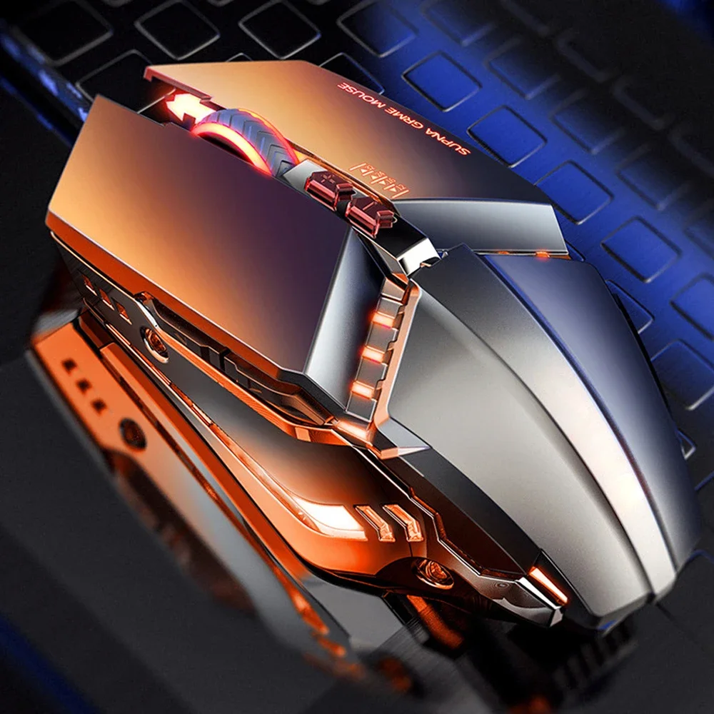 

ПК Конкурентоспособная USB-проводная игровая мышь RGB Бесшумная мышь 3200 точек на дюйм Механическая мышь 7-кнопочный ПК-плеер для ноутбука
