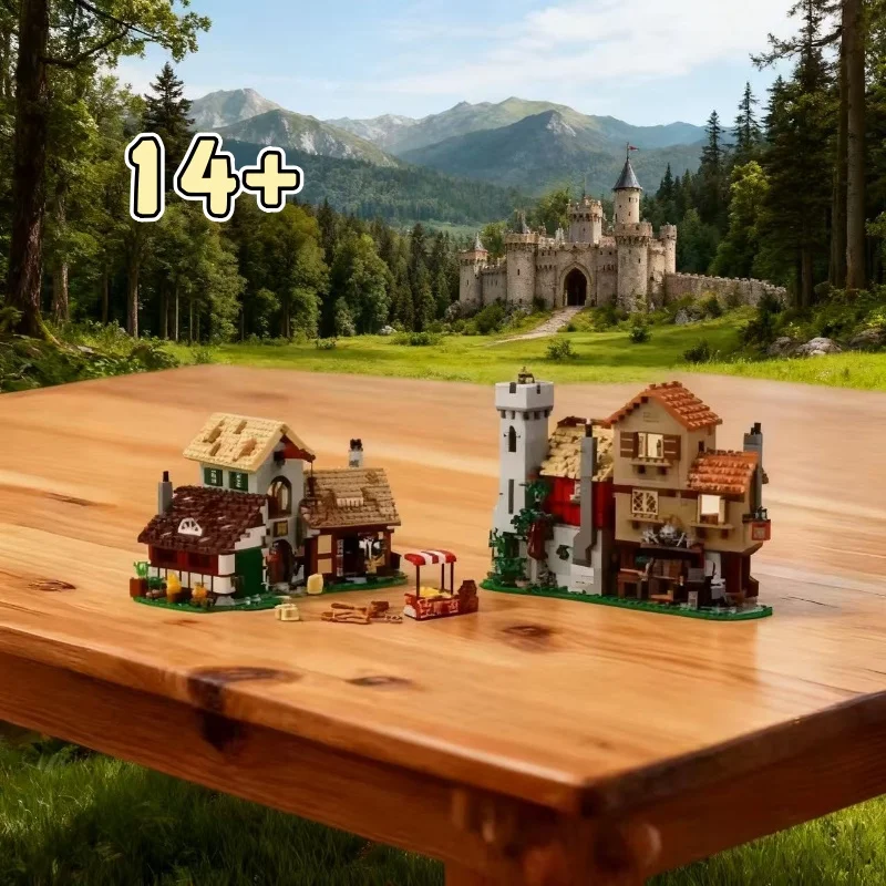 

in stock 3304pcs Party gifts Town Square 10332 Castle Town Village Manor Bricks Christmas Gift festival gifts