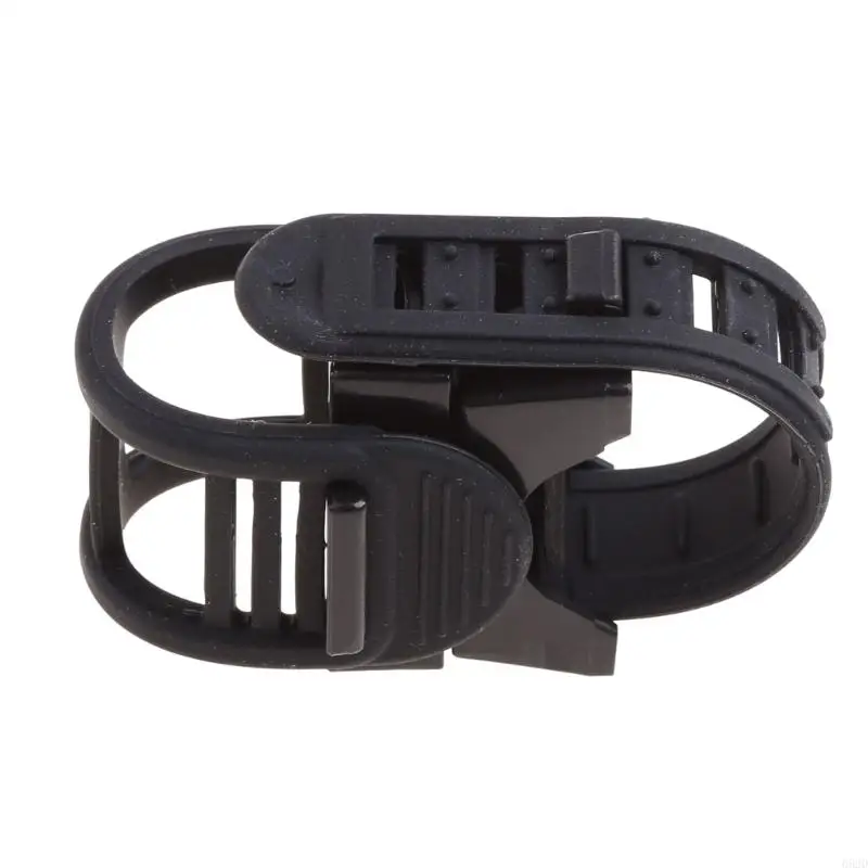 652D 360 Degree Cycling Bicycle Bike Mount Holder Black for LED Flashlight Torch Clip