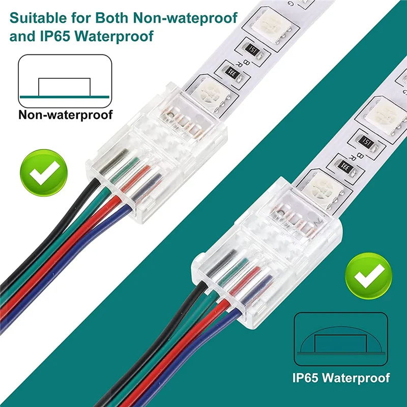 

Светодиодный провод RGB длиной 16,4 фута, 4-контактный провод RGB 22 AWG с разъемом для светодиодной ленты