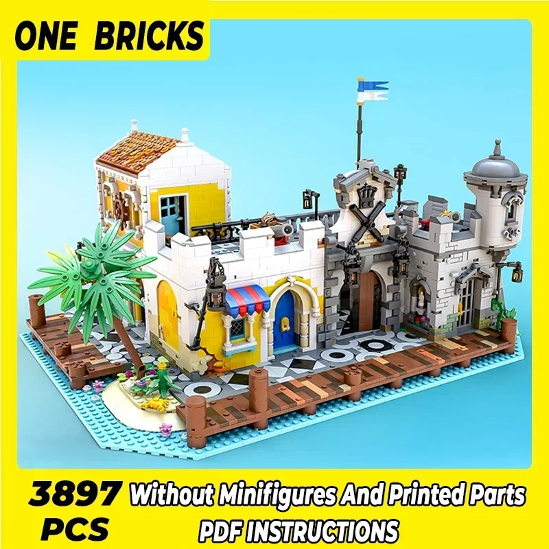 Moc Building Bricks Fortress Model Lagoon Lockup Revisited Technology Modular Blocks Gifts Christmas Toys DIY Sets Assembly