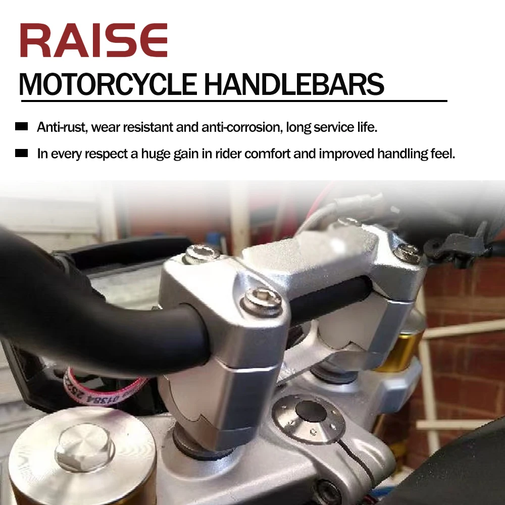 Immagine 3: Accessori moto manubrio Riser Extend Handle Bar Mount morsetto adattatore per BMW G310GS G310 R G 310 GS R 2017-2022G 310GS