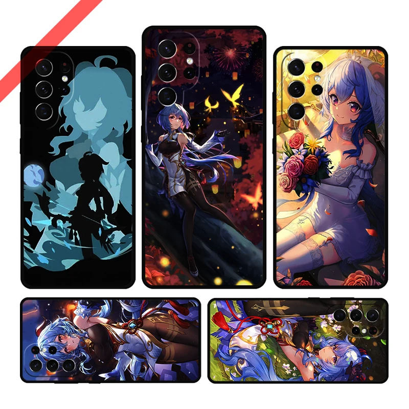 

Genshin Impact Ganyu Phone Case For Samsung Galaxy S20 FE S21 S23 Plus S24 S25 S22 Ultra Coque Note20 Note10 Cover Capa