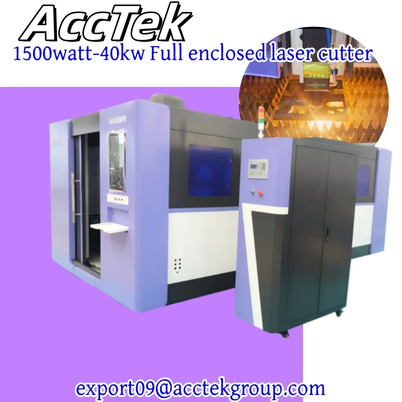 2025 Full Enclosed Fiber Laser Cutting Machine Carbon Steel Stainless Steel 5mm 10mm Metal Plate Cutter