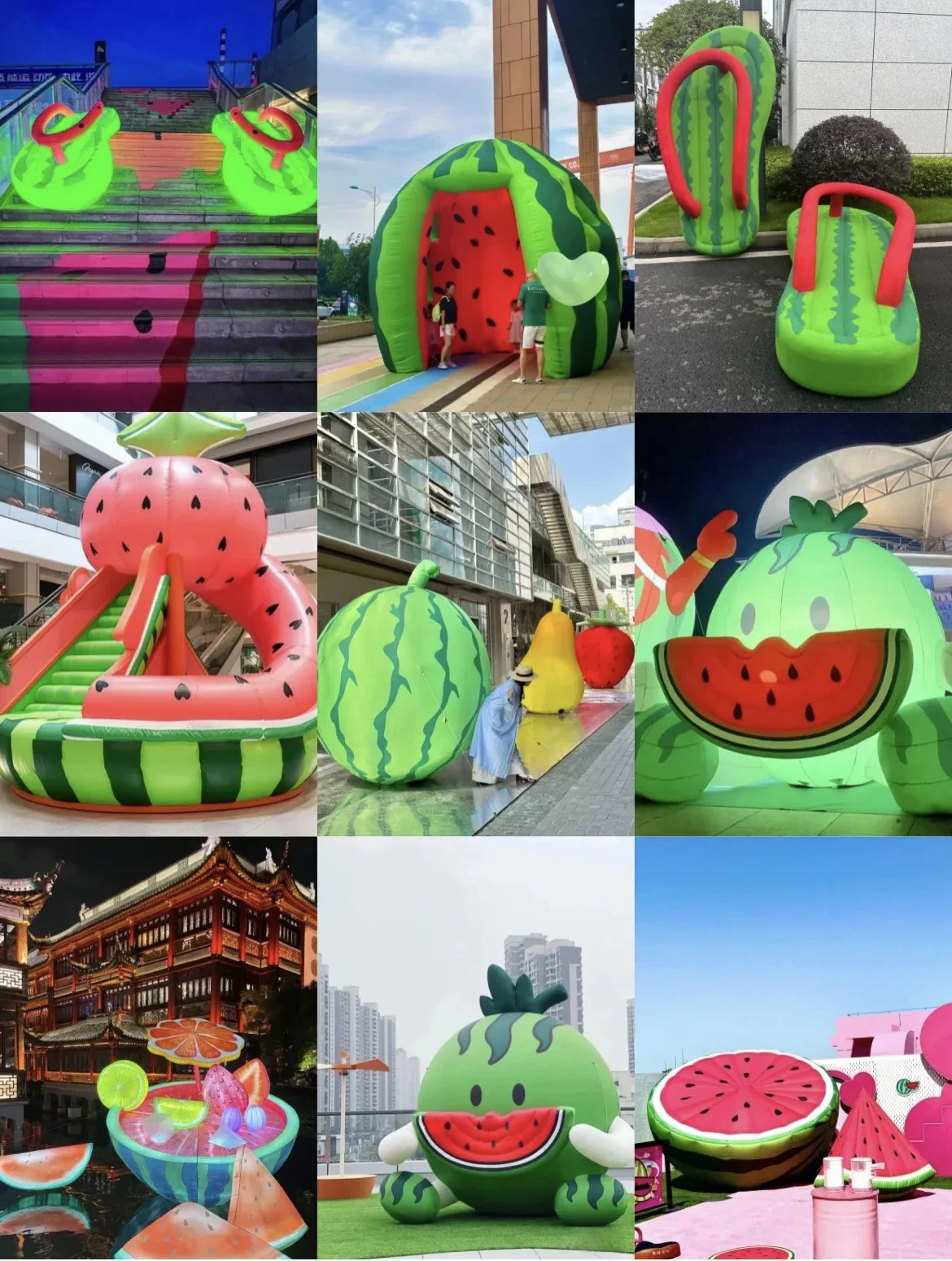 The product can be customized. Inflatable fruit air mold