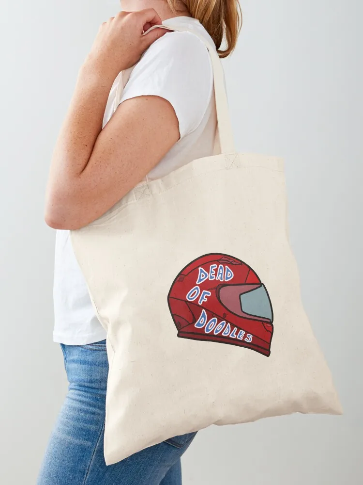 

Dead Of Doodles Bike Helmet Tote Bag Women's shopping bag female bag reusable shopping bags Canvas for women