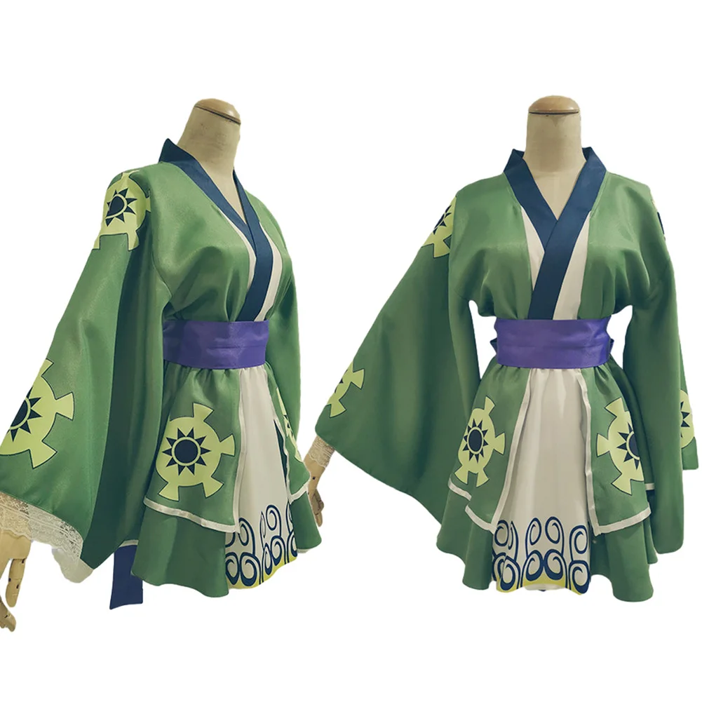 Anime Roronoa Cos Zoro Cosplay Costume Lolita Dress Women Disguise Kimono Outfits Halloween Carnival Party Suit