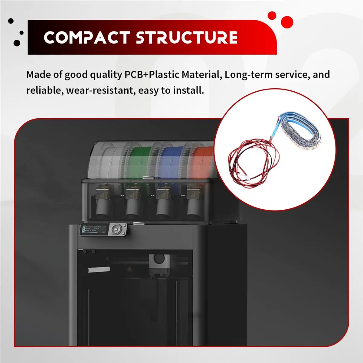 【★2026 Popular♠】Panda Station Lighting Kit 3D Printer Accessories for X1 P1 Series, Compatible with Panda Verse Storage Kit