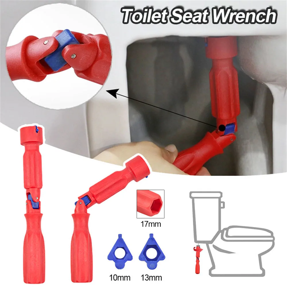 Toilet Seat Repair Wrench 10 13 17mm Professional Installation Key Easy Loosening Anti-slide Fitting Tool Home Bathroom