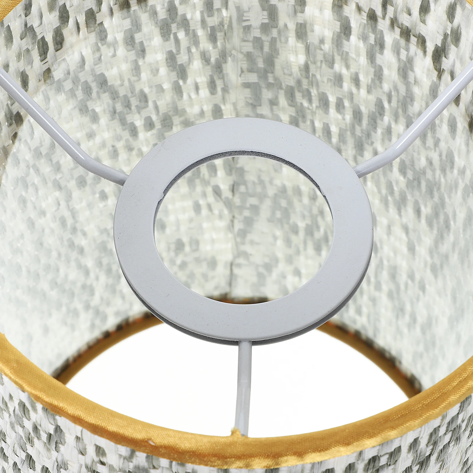 

Fabric Lampshade Woven Drum Shade Floor Light Replacement Cover Durable Iron Cloth Material Sturdy Long Lasting Unique Country