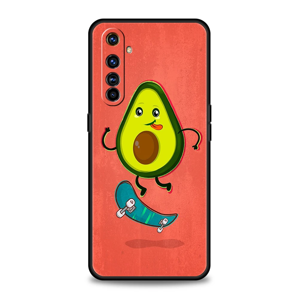 Avocado Phone Case for Oppo A17 A12 A57 A74 A16 Find X5 X6 A52 A53 A54 A15 Reno 6 Z 7 Pro A9 2020 5G Silicone Shell Capas Bags